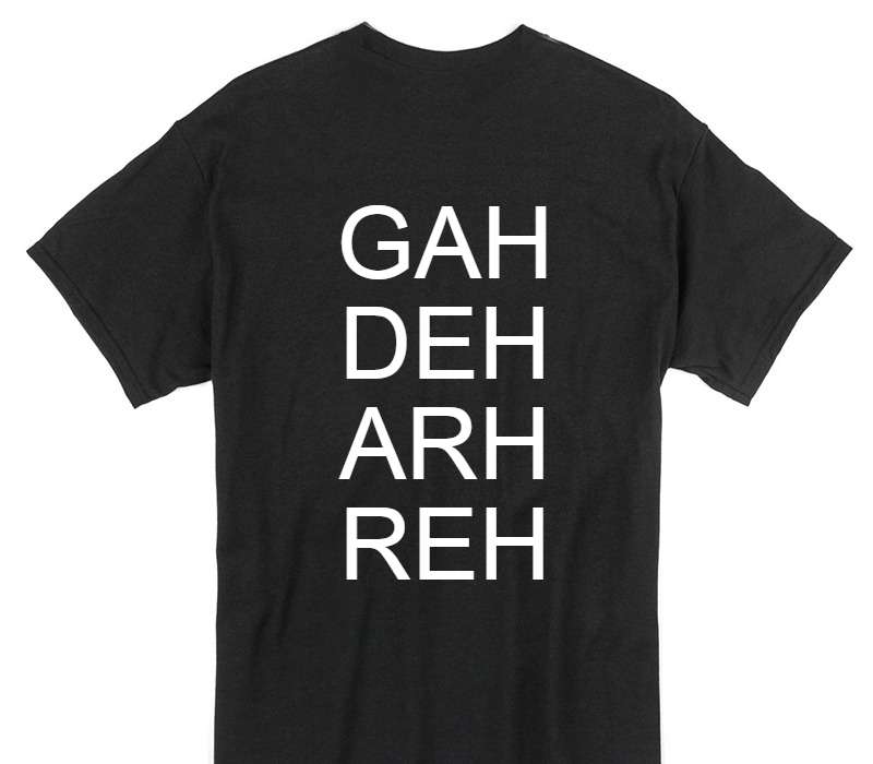 Custom Gildan 100% Cotton Black T-Shirt