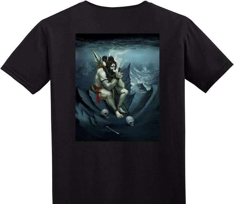 Custom Adult Soft Style 100% Cotton Black T-Shirt