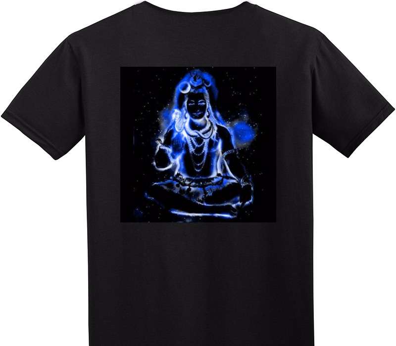 Custom Adult Soft Style 100% Cotton Black T-Shirt