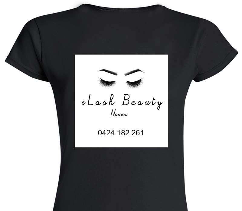Custom Womens Soft Style 100% Cotton Black T-Shirt
