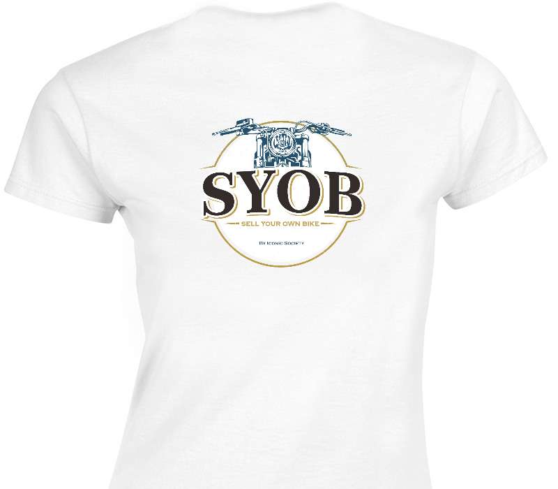 Custom Womens Soft Style 100% Cotton White T-Shirt