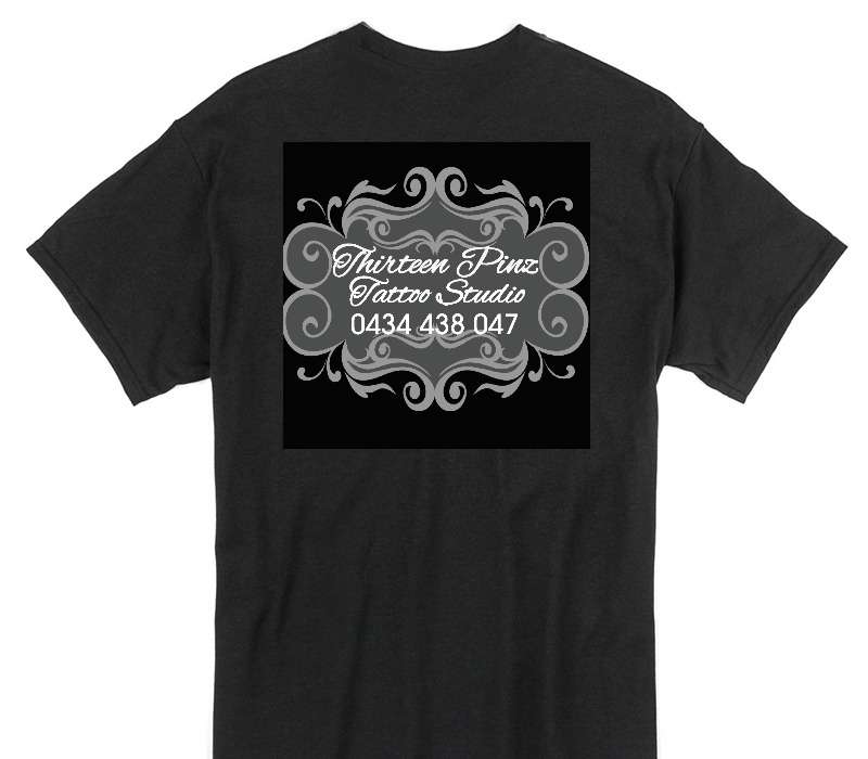 Custom Gildan 100% Cotton Black T-Shirt