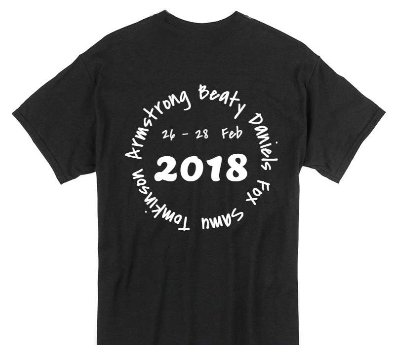 Custom Gildan 100% Cotton Black T-Shirt