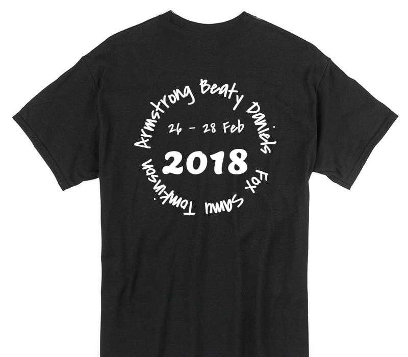 Custom Gildan 100% Cotton Black T-Shirt