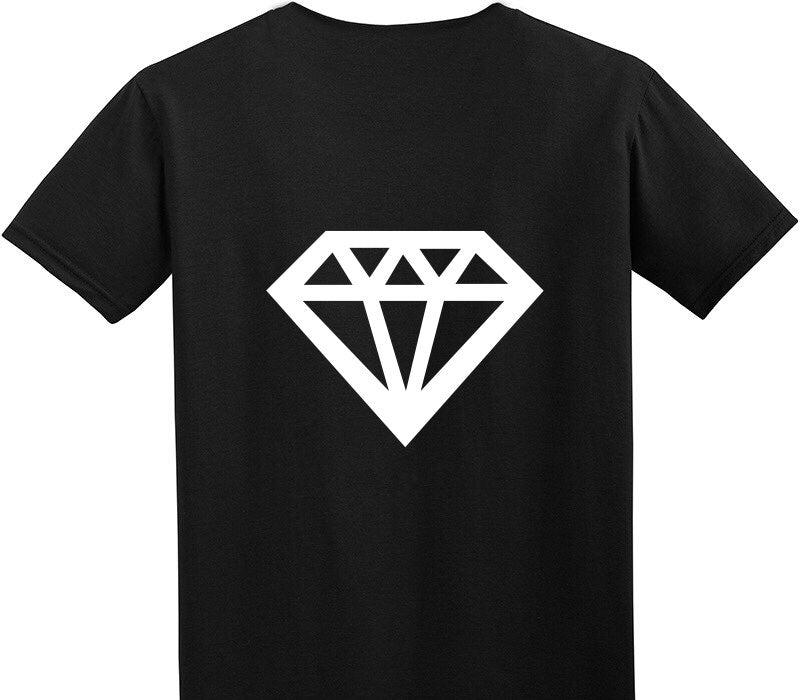 Custom Adult Soft Style 100% Cotton Black T-Shirt