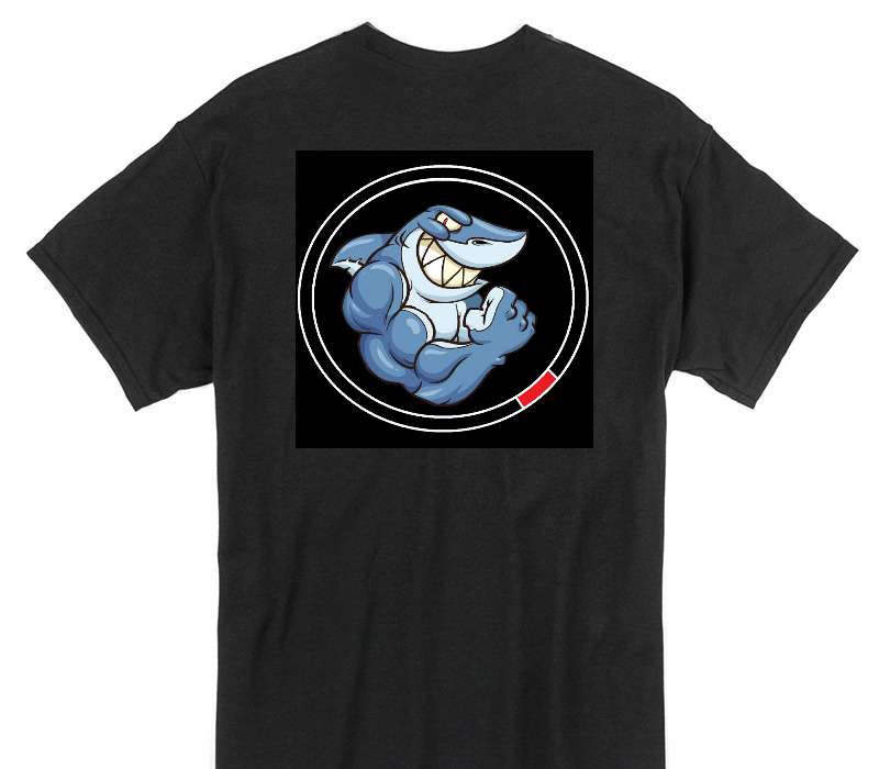 Custom Gildan 100% Cotton Black T-Shirt