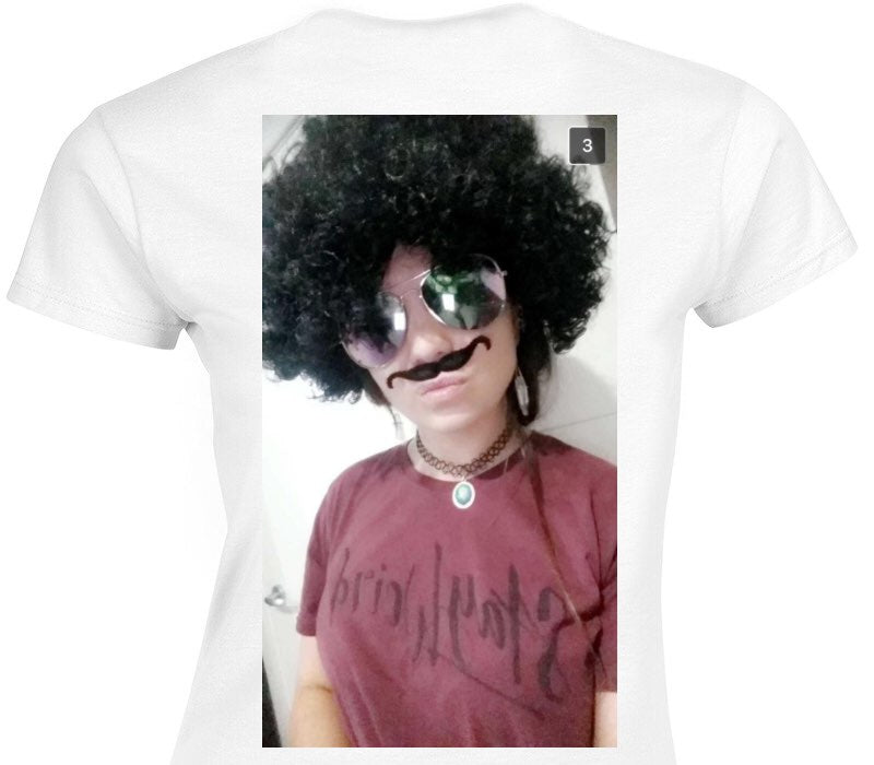 Custom Womens Soft Style 100% Cotton White T-Shirt