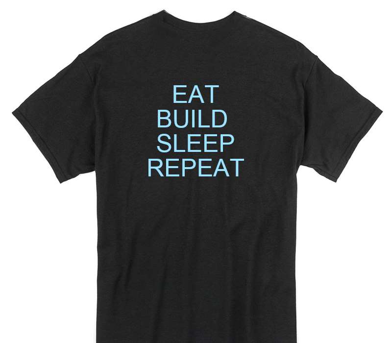 Custom Gildan 100% Cotton Black T-Shirt