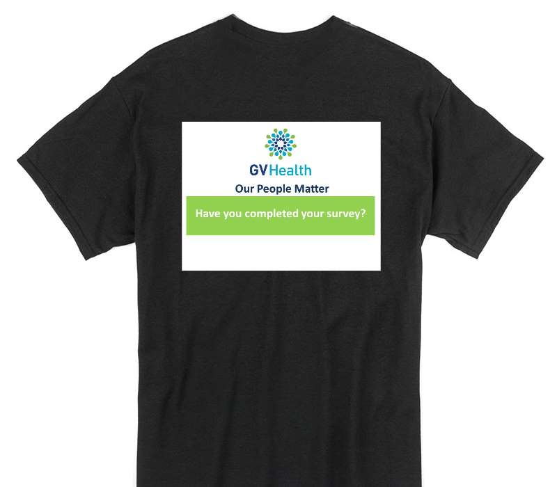 Custom Gildan 100% Cotton Black T-Shirt