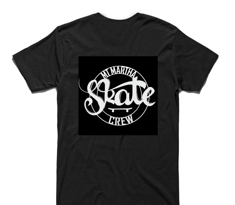 Custom AS Colour 100% Cotton Black T-Shirt