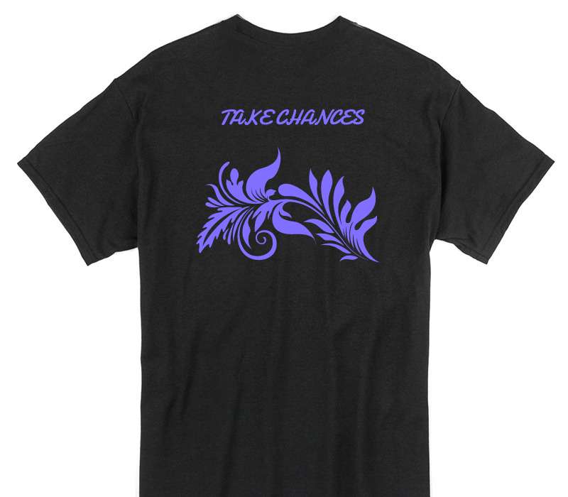 Custom Gildan 100% Cotton Black T-Shirt