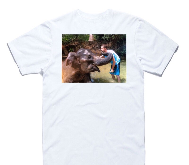 Custom AS Colour 100% Cotton White T-Shirt