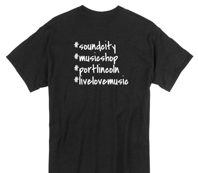 Custom Gildan 100% Cotton Black T-Shirt