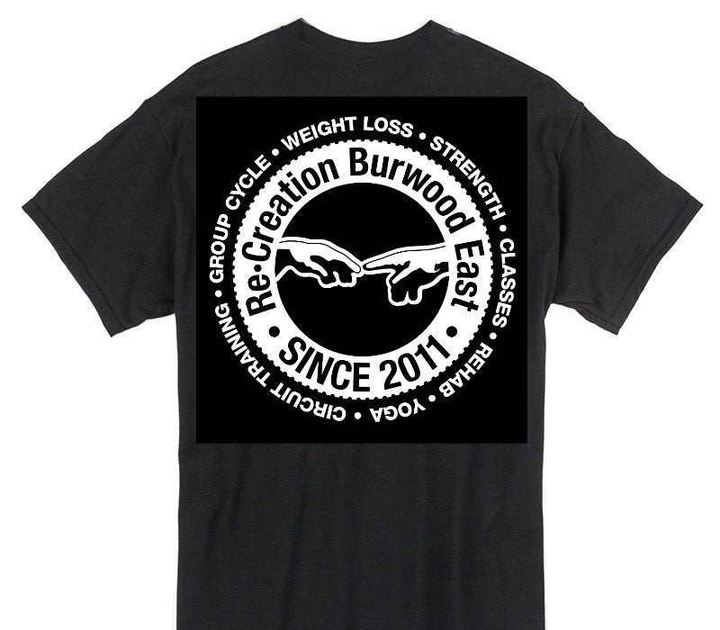 Custom Gildan 100% Cotton Black T-Shirt
