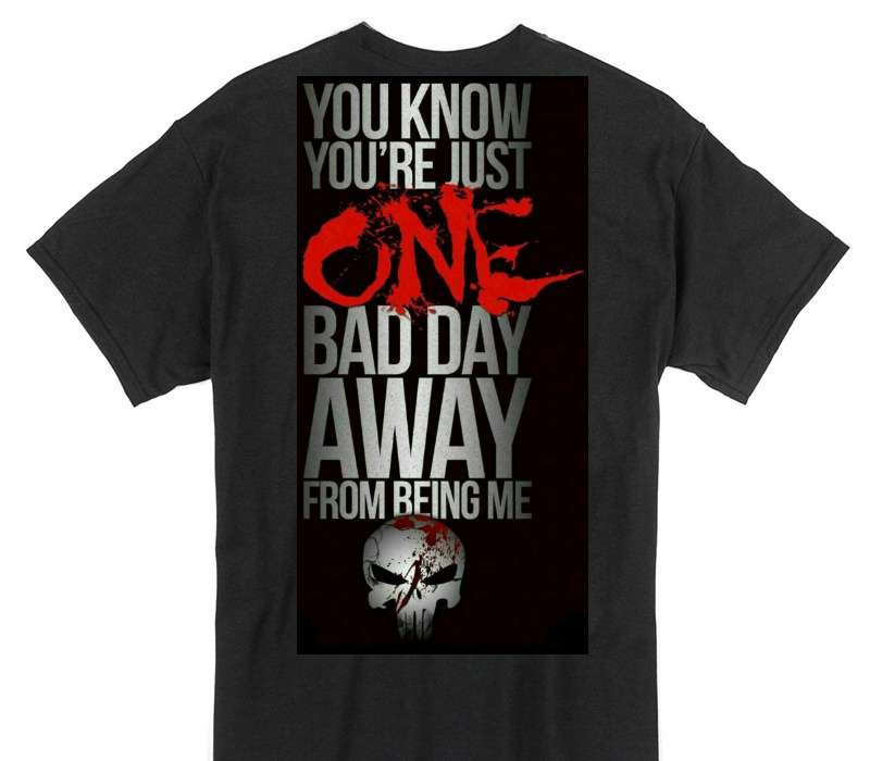 Custom Gildan 100% Cotton Black T-Shirt