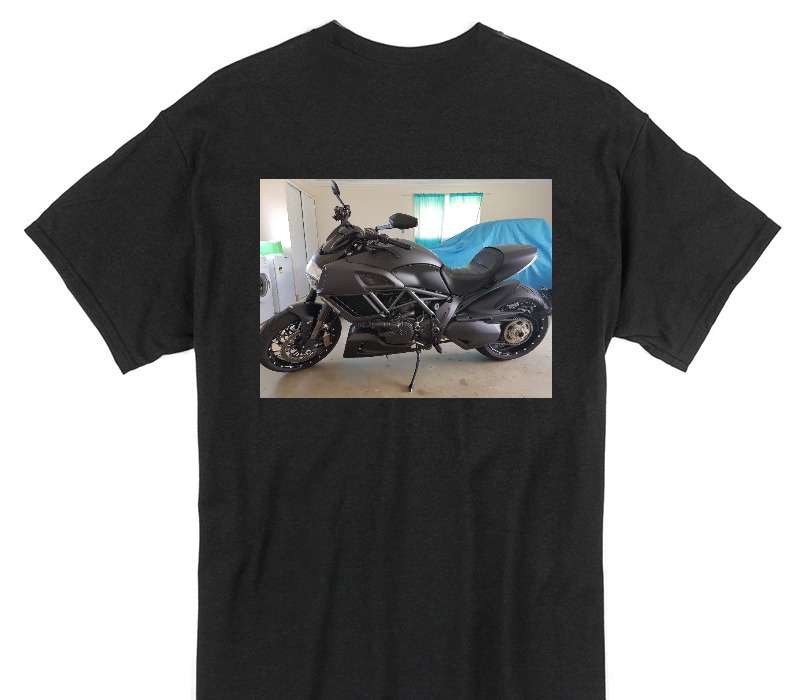 Custom Gildan 100% Cotton Black T-Shirt