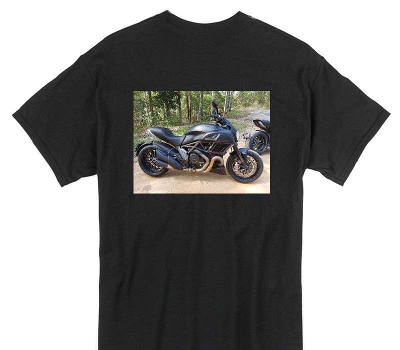Custom Gildan 100% Cotton Black T-Shirt