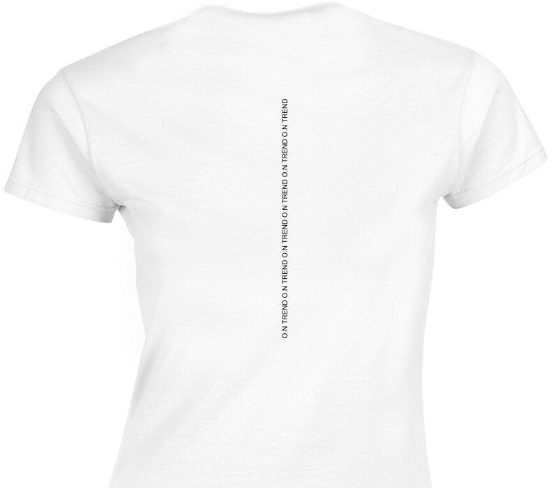Custom Womens Soft Style 100% Cotton White T-Shirt
