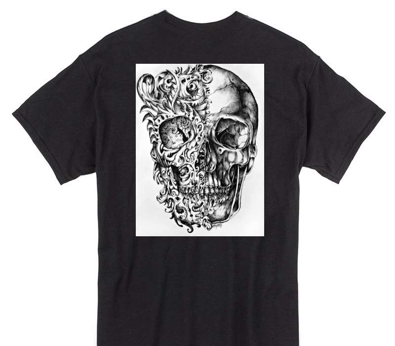 Custom Gildan 100% Cotton Black T-Shirt