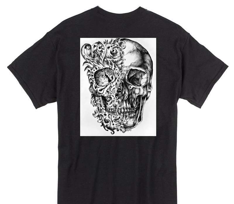 Custom Gildan 100% Cotton Black T-Shirt