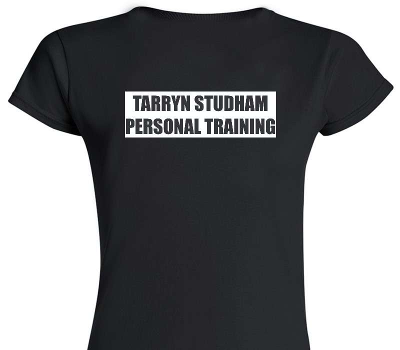 Custom Womens Soft Style 100% Cotton Black T-Shirt