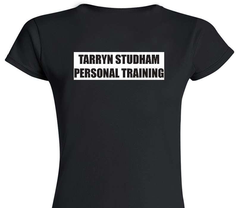 Custom Womens Soft Style 100% Cotton Black T-Shirt