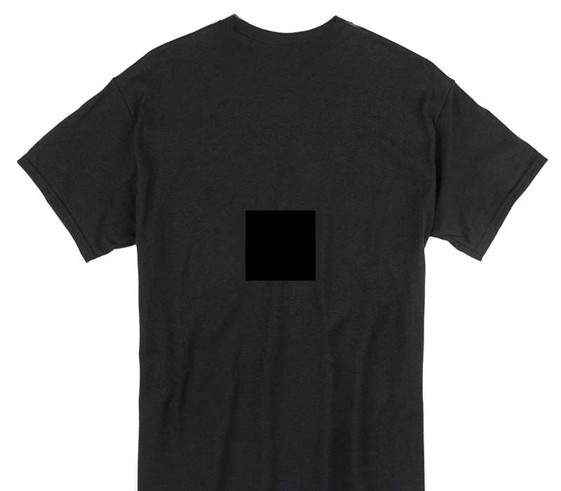 Custom Gildan 100% Cotton Black T-Shirt