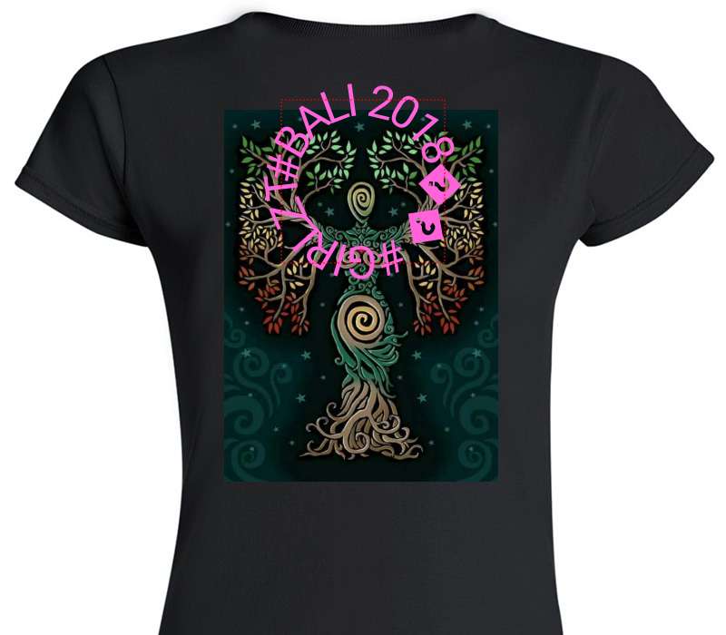 Custom Womens Soft Style 100% Cotton Black T-Shirt