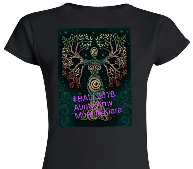 Custom Womens Soft Style 100% Cotton Black T-Shirt