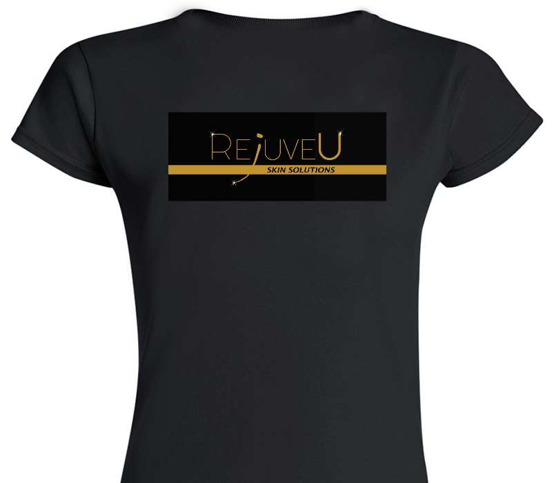 Custom Womens Soft Style 100% Cotton Black T-Shirt