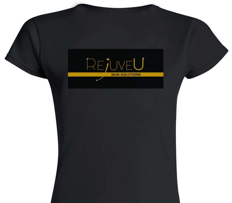 Custom Womens Soft Style 100% Cotton Black T-Shirt
