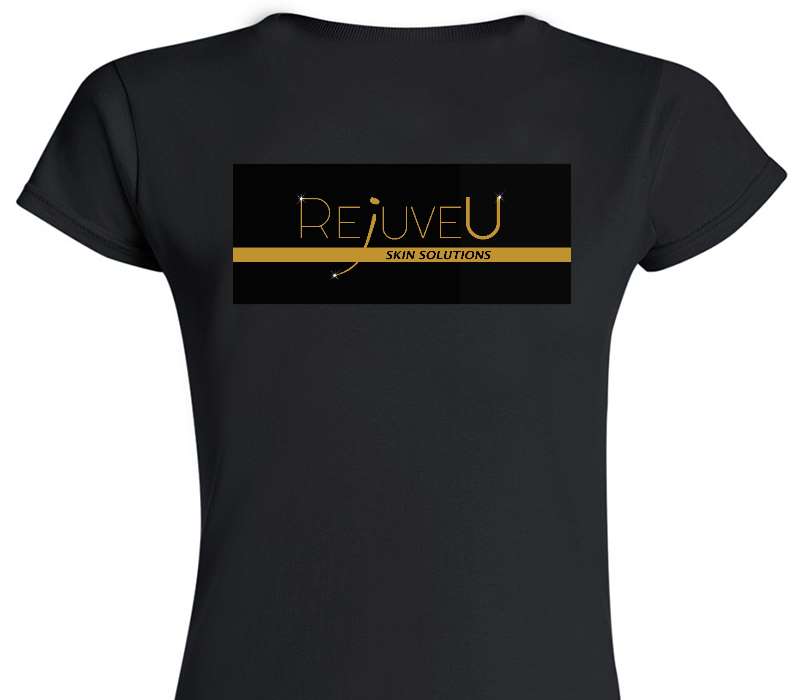 Custom Womens Soft Style 100% Cotton Black T-Shirt