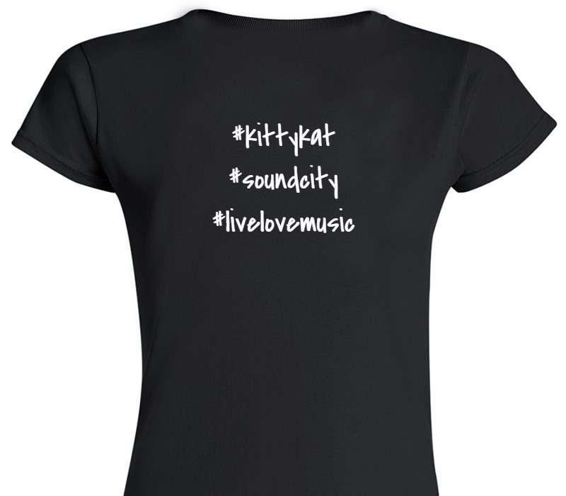Custom Womens Soft Style 100% Cotton Black T-Shirt