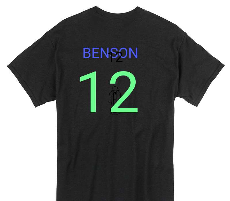 Custom Gildan 100% Cotton Black T-Shirt