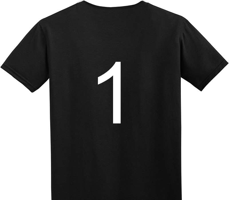 Custom Adult Soft Style 100% Cotton Black T-Shirt
