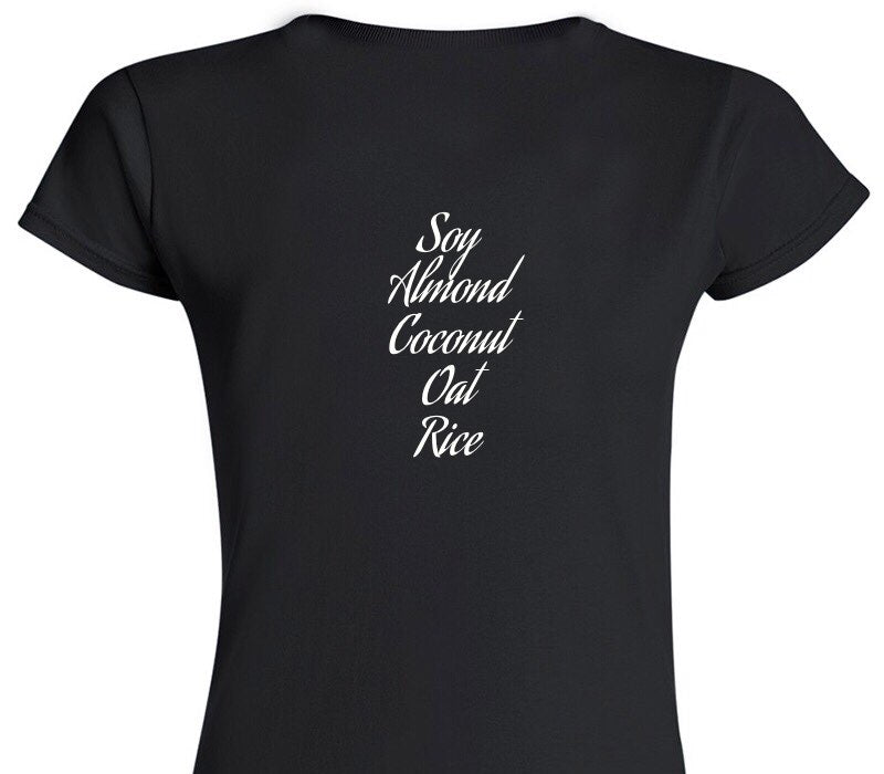 Custom Womens Soft Style 100% Cotton Black T-Shirt
