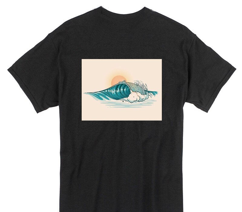 Custom Gildan 100% Cotton Black T-Shirt