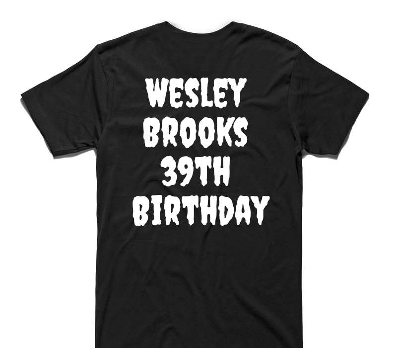 Custom AS Colour 100% Cotton Black T-Shirt