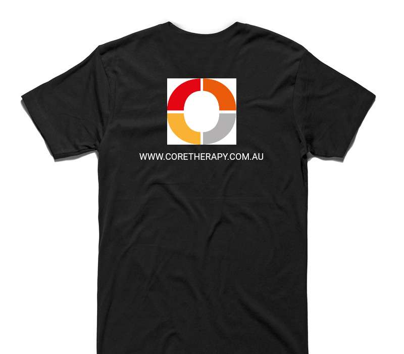 Custom AS Colour 100% Cotton Black T-Shirt