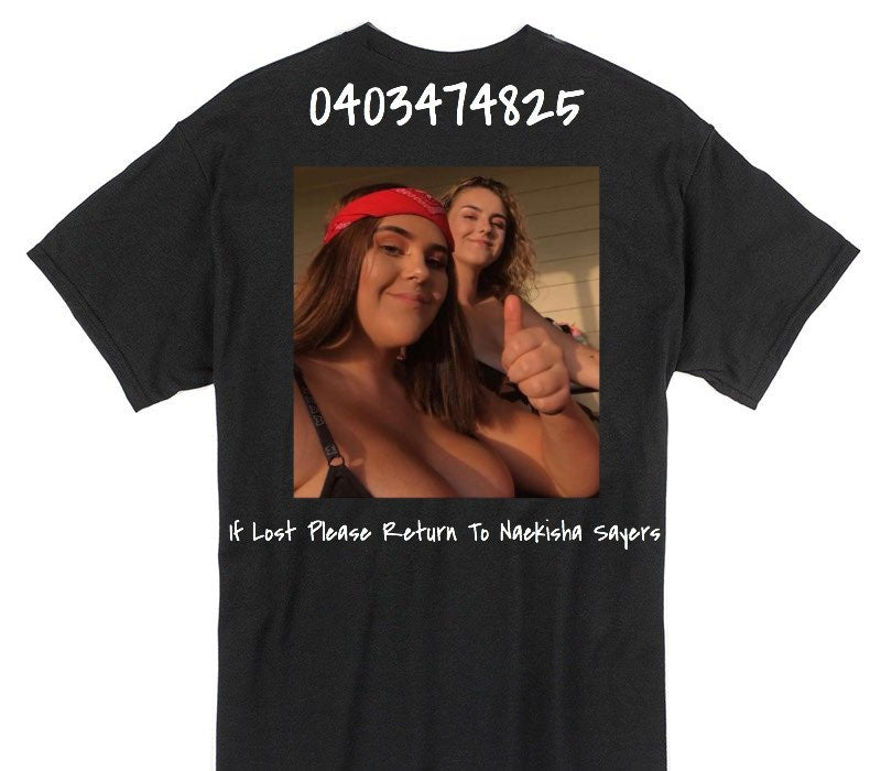 Custom Gildan 100% Cotton Black T-Shirt