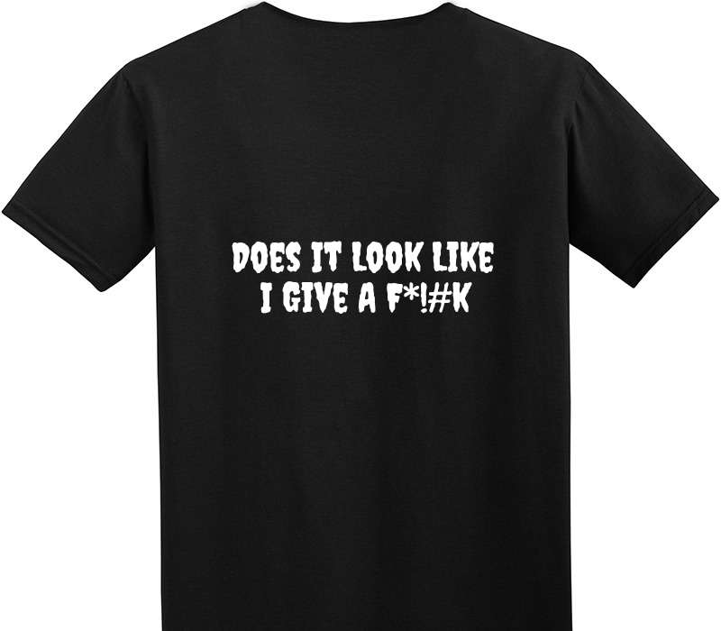 Custom Adult Soft Style 100% Cotton Black T-Shirt