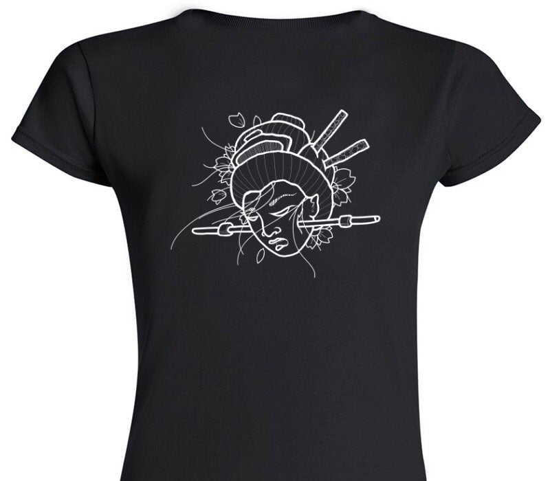 Custom Womens Soft Style 100% Cotton Black T-Shirt