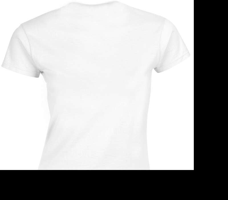 Custom Womens Soft Style 100% Cotton White T-Shirt