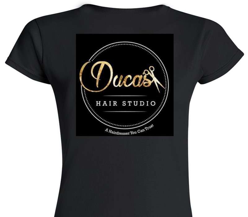Custom Womens Soft Style 100% Cotton Black T-Shirt