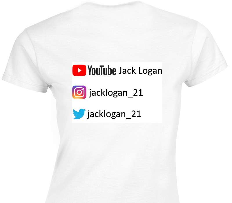 Custom Womens Soft Style 100% Cotton White T-Shirt