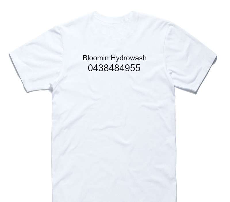 Custom AS Colour 100% Cotton White T-Shirt