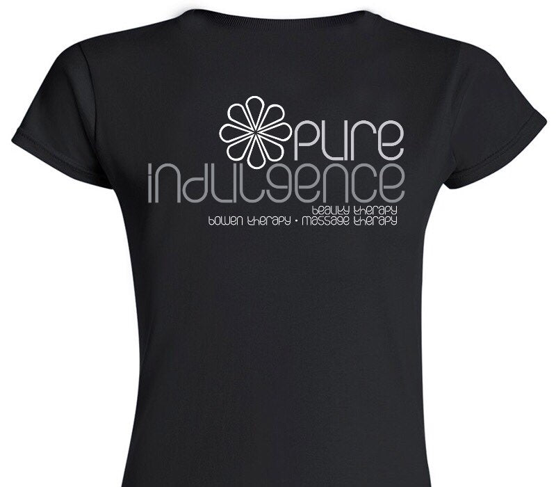 Custom Womens Soft Style 100% Cotton Black T-Shirt