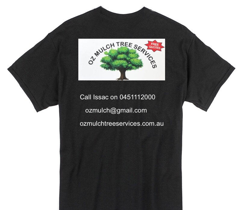 Custom Gildan 100% Cotton Black T-Shirt