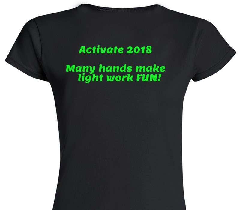 Custom Womens Soft Style 100% Cotton Black T-Shirt