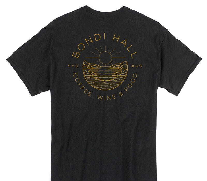 Custom Gildan 100% Cotton Black T-Shirt